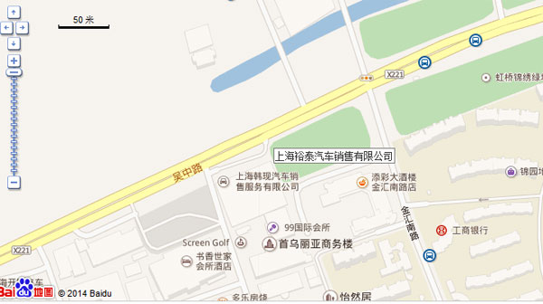 上海裕泰汽车销售有限公司-地图